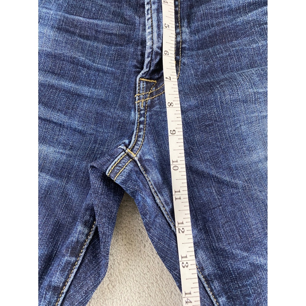 American Eagle Mens Next Level Flex Slim Taper Distressed Dark Wash Jeans 32x30 - Picture 13 of 16